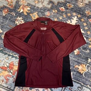 Maroon and Black Womens Marmot Quarter Zip